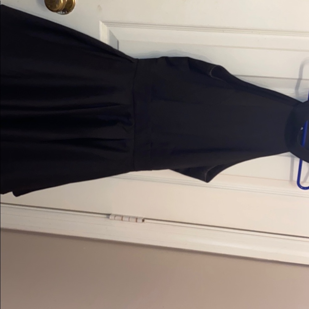 Short Black Flare Dress with Back out